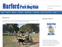 Tablet Screenshot of harforddogpark.org